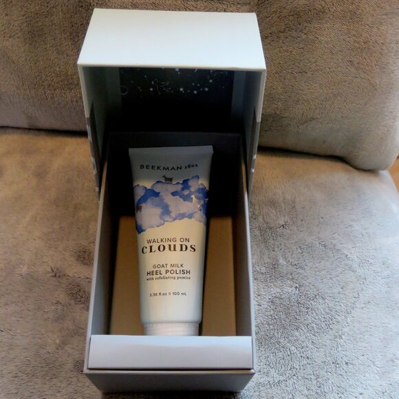New in Gift Box Beekman1802 Goat Milk Pedicure Heel Polish w/Pumice Stone 3.38oz - Picture 2 of 11